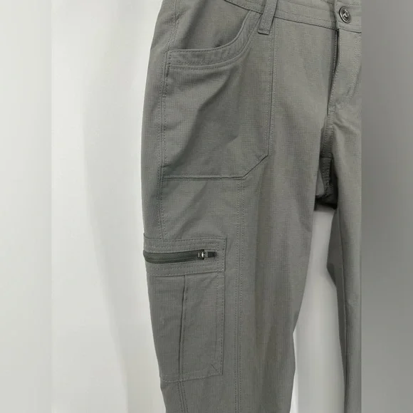 Kuhl Pants Women's Sz 2 Reg Gray Horizn Skinny Ripstop Drawstring Cargo Hiking - Picture 2 of 10